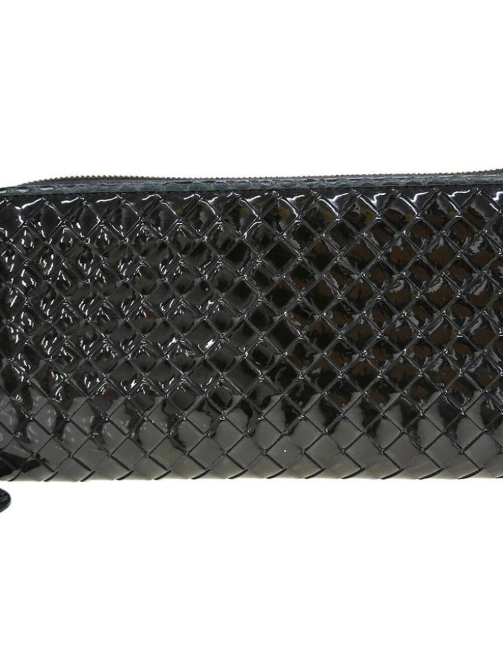 Bottega Veneta Black Intrecciato Long Wallet